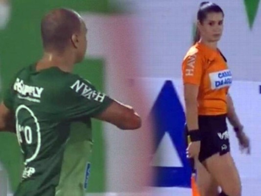 Exmundialista Brasileño a punto de ser expulsado por coquetearle a sexy árbitra