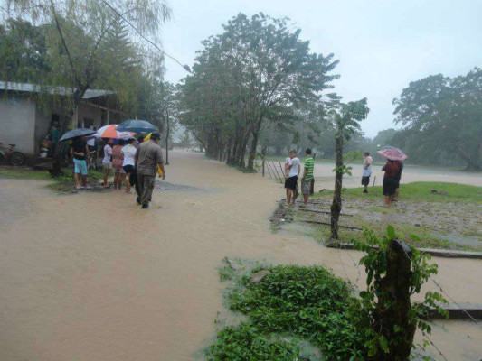 Inundaciones en zona norte de Honduras.