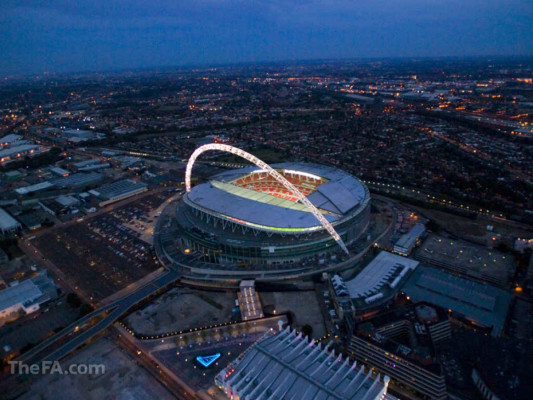 Estadio de Wembley donde disputará la final de Copa FA de Inglaterra.