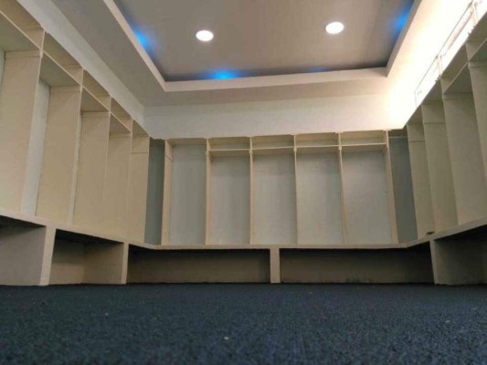 El bonito camerino de Las Delicias, equipo que eliminó a Motagua en la Copa Presidente 2018&nbsp;&nbsp;