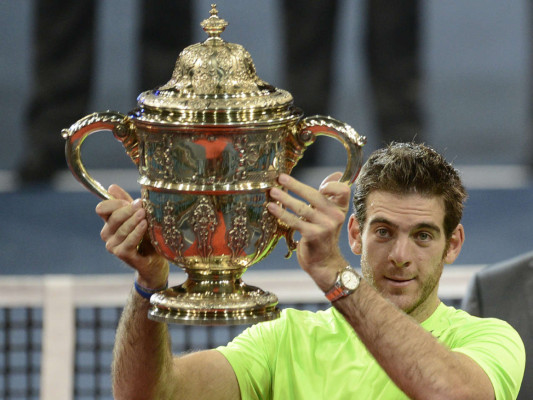 Del Potro se consagró venciendo a Federer en Basilea.