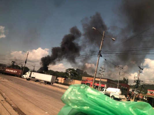 Las imágenes del sorpresivo paro de transporte en varias ciudades de Honduras