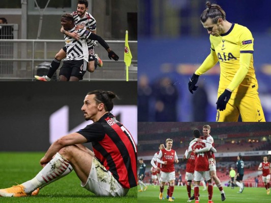 Europa League: Milan y Tottenham eliminados, Manchester y Arsenal son favoritos en los cuartos de final