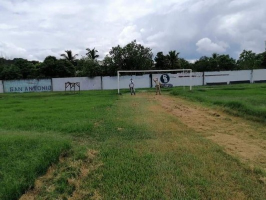 ¡Irreconocible! Así luce la cancha del Estadio Argelio Sabillón de Santa Bárbara