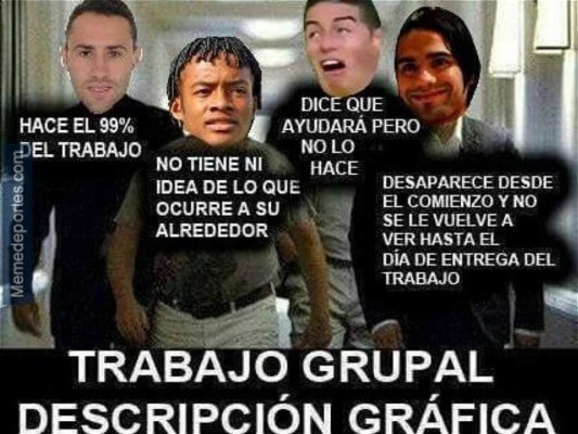 Los divertidos memes que dejó el Argentina-Colombia