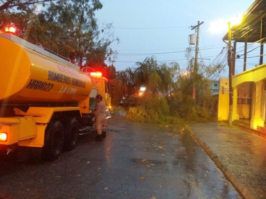 EN FOTOS: Fuerte tormenta eléctrica desata caos en San Pedro Sula
