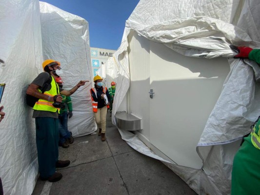 Desde adentro: Así se ven los dos hospitales móviles que llegaron a Honduras