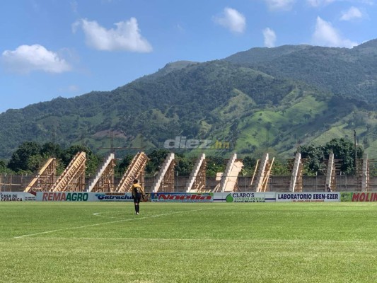 ¡Tendrá iluminación! Así luce el Francisco Martínez de Tocoa con las remodelaciones