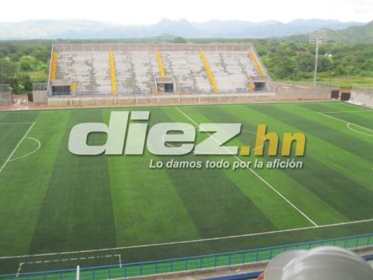FOTOS: Así está el estadio de Choluteca, sede del Motagua-Olimpia
