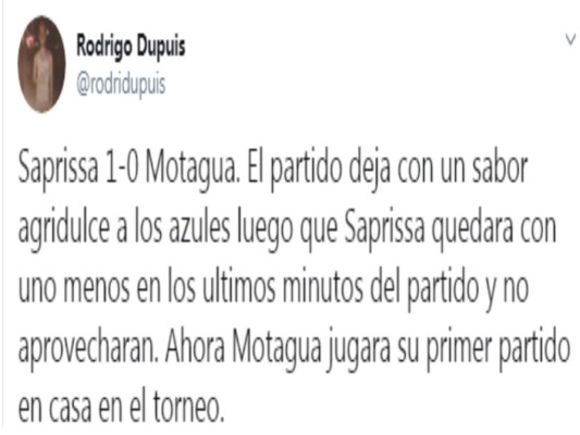 Afición y prensa deportiva creen en la remontada de Motagua ante Saprissa: 'El 26 será un infierno'&nbsp;&nbsp;&nbsp;