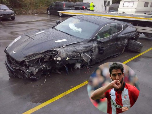 FOTOS: Así quedó el lujoso Aston Martin de Raúl García tras el choque