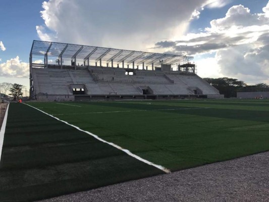 ¡CASI LISTO! Así luce estadio que inaugurarán Olimpia-Motagua en Choluteca