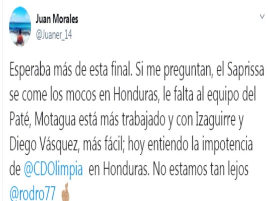 Afición y prensa deportiva creen en la remontada de Motagua ante Saprissa: 'El 26 será un infierno'&nbsp;&nbsp;&nbsp;
