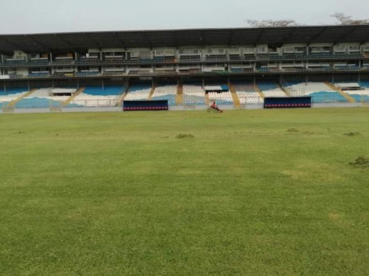 ¡El césped más verde! Así lucen los estadios de Honduras en esta cuarentena