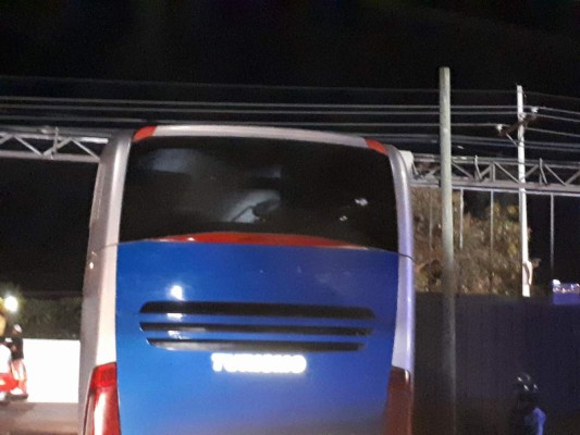 FOTOS: Así quedó el bus del Marathón tras ataque sufrido en Comayagua