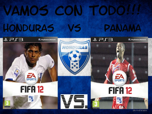 Fotomontajes sobre el partido Panamá-Honduras.