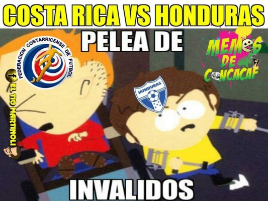 Los divertidos memes que deja el partido entre Honduras y Costa Rica en Copa Oro