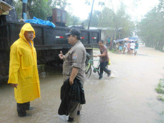 Inundaciones en zona norte de Honduras.