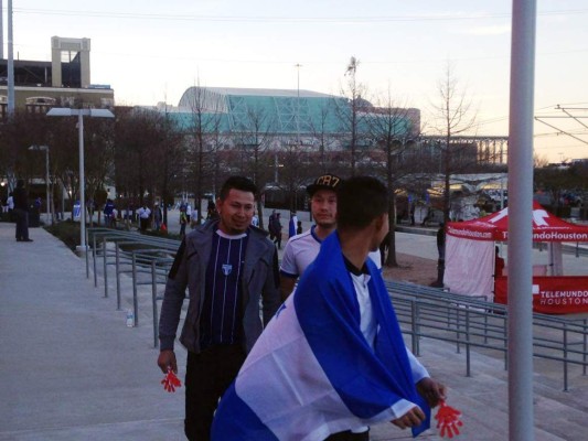 Las imágenes que dejó el amistoso Honduras-Jamaica en Houston