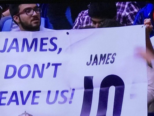 James Rodríguez se despide del Bernabéu llorando y entre aplausos