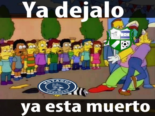Destrozan al Motagua en los memes de la fecha 7 del Apertura en Honduras