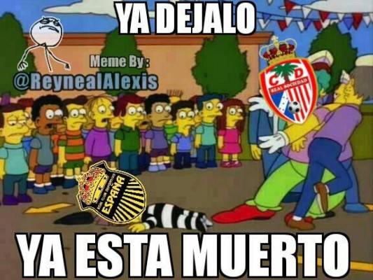 Motagua y Real España son víctimas de los memes tras ser eliminados