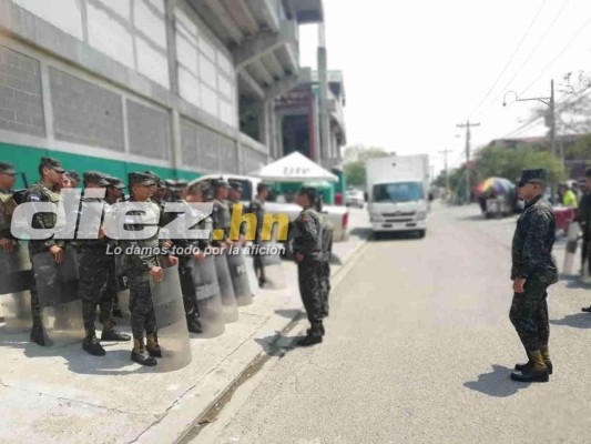 Así militarizan el Yankel previo al clásico sampedrano