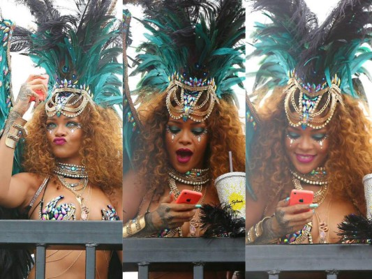 Lewis Hamilton y Rihanna disfrutaron en el carnaval de Barbados