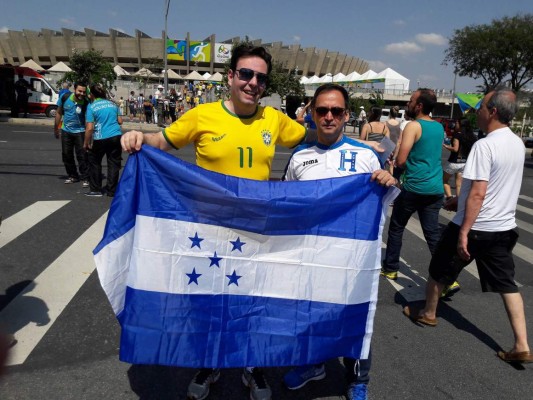 ¡Gran ambiente! Así es la fiesta que se vive en el Mineirao por el juego Honduras-Nigeria