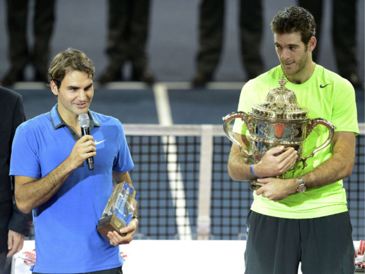Del Potro se consagró venciendo a Federer en Basilea.