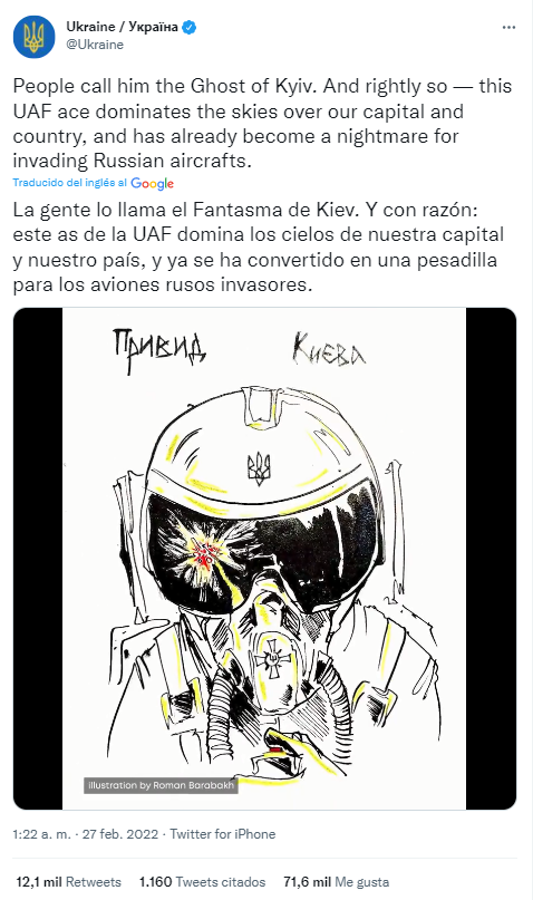 Así es el ‘Fantasma de Kiev’: Ucrania confirma su existencia y los supuestos aviones rusos que ha derribado en la guerra