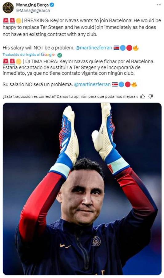 “Dispuesto a traicionar a Real Madrid” y “se deja querer”: Keylor Navas interesa al Barcelona y así reaccionó la prensa