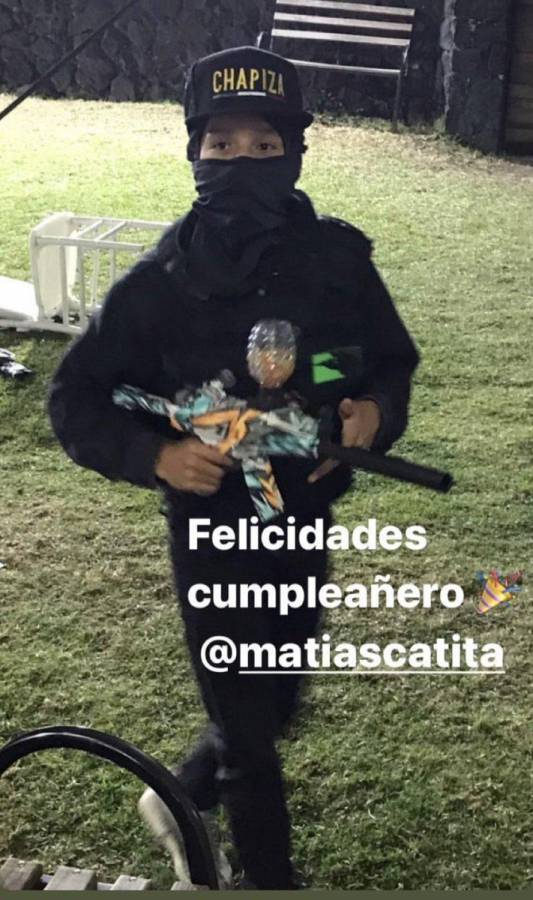 Polémica: Jugador de Cruz Azul festeja cumpleaños de su hijo con temática del narcotraficante “Chapo” Guzmán