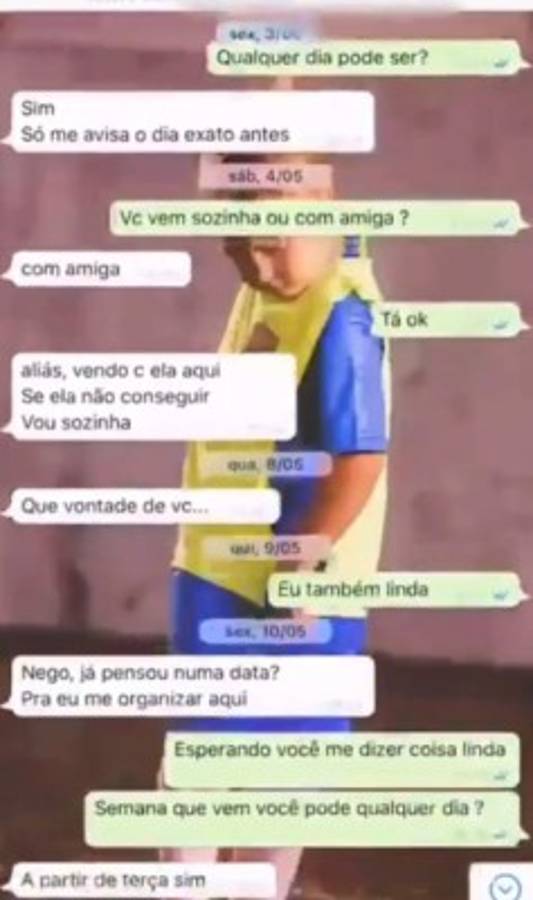 En fotos: Los Whatsapp que reveló Neymar tras ser acusado por presunta violación