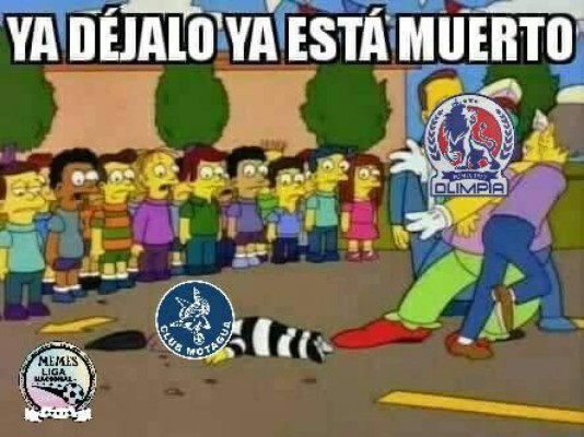 Los memes destrozan al Motagua tras caer en el clásico ante Olimpia en Comayagua