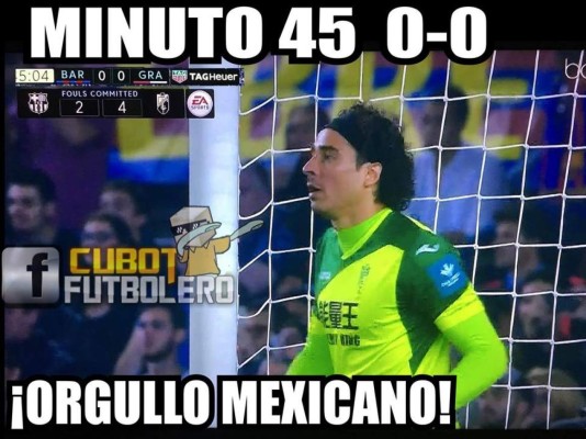 Memes del Barcelona-Granada la emprenden con Cristiano y 'Memo' Ochoa