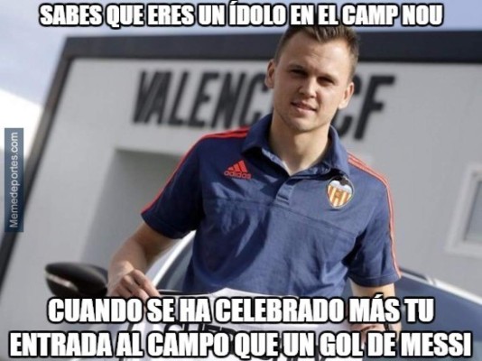 Hacen pedazos al Valencia con memes por goleada del Barcelona