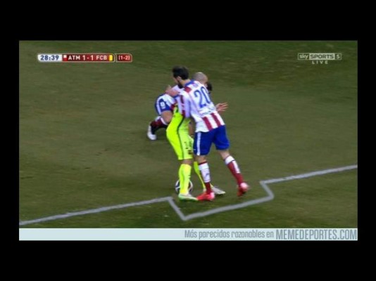 Los memes que dejó el Atlético de Madrid-Barcelona en el Calderón