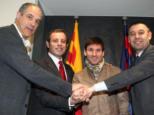 Vicepresidente del Barcelona garantiza a Messi una mejora de contrato