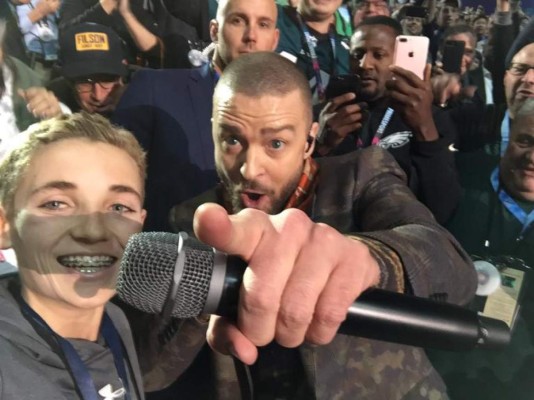 Las mejores imágenes del show de Justin Timberlake en el medio tiempo del Super Bowl