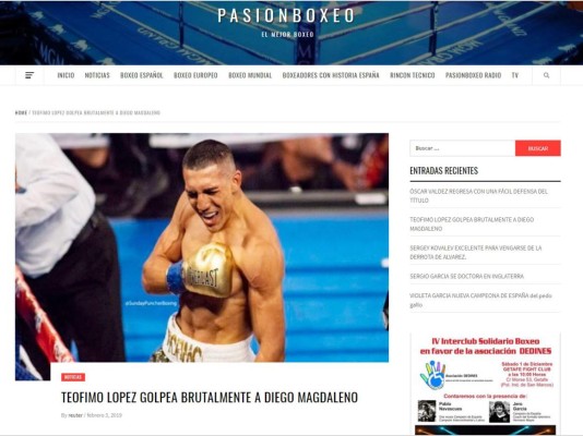 Lo que dicen los medios sobre el nocaut de Teófimo López