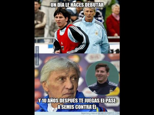 Los divertidos memes que dejó el Argentina-Colombia