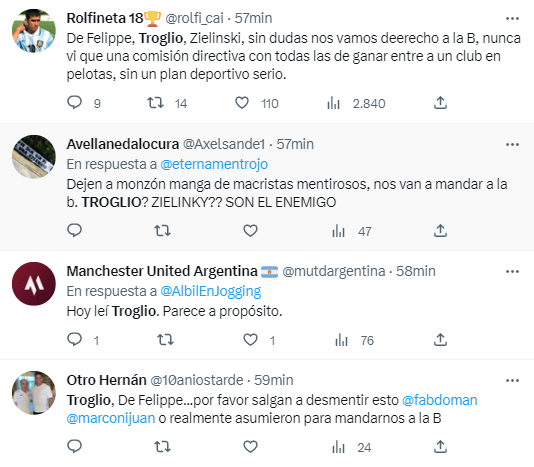 ¡Estallan las redes! Afición de Independiente duda de Troglio, temen “descender” y un número de olimpistas responde