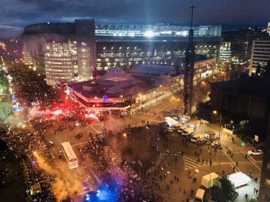 EN FOTOS: La brutal llegada del Real Madrid al Santiago Bernabéu