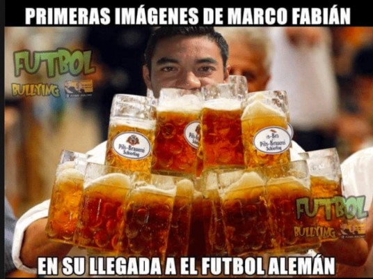 Marco Fabián se va para Alemania y los MEMES se burlan de él en México