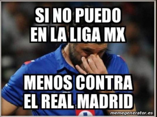 Con memes se burlan de Cruz Azul tras goleada del Real Madrid