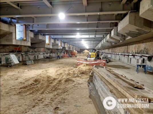 Esto pasa mientras el Real Madrid juega: la construcción 'escondida' debajo del Santiago Bernabéu