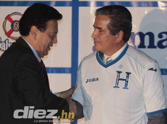 Presentación de Jorge Luis Pinto como técnico de Honduras