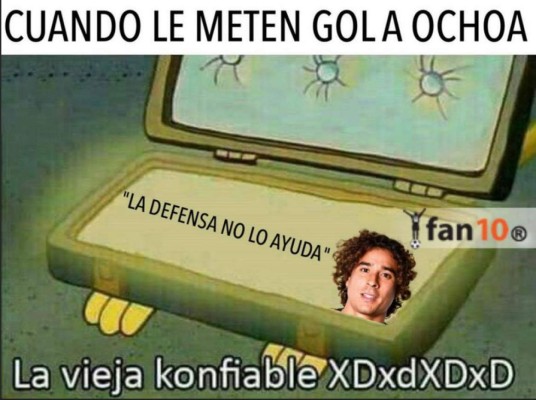 Chicharito y Ochoa protagonizan memes de la derrota de México ante Croacia