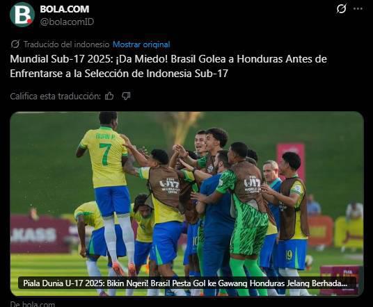 Debut humillante, Pudieron ser 10: lo que dice la prensa tras la goleada de Brasil a Honduras en el Mundial Sub-17
